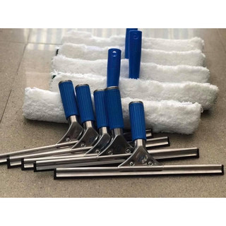 Tay gạt kính inox 35cm và lưỡi gạt kính 105cm thay thế