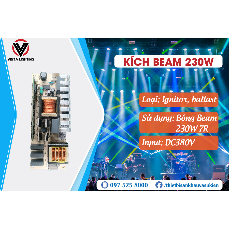 KÍCH BEAM 230W - ELECTRONIC BALLAST IGNITOR 230W