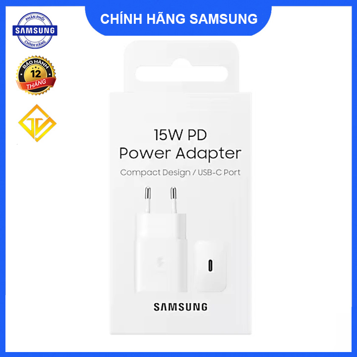 Củ Adapter Sạc Nhanh Type C 15W Samsung EP-T1510N - Hàng Chính Hãng