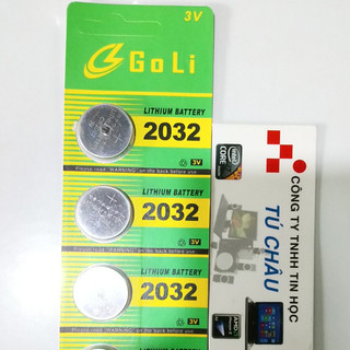 Pin CR2032, 2032 - 3V: GoLi Lithium Battery