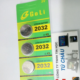 Pin CR2032, 2032 - 3V: GoLi Lithium Battery