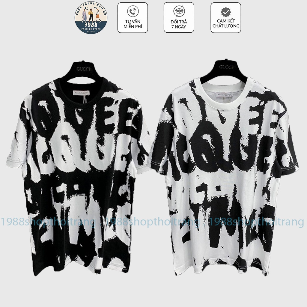 Áo Thun Queen , Áo Thun Chảy Mực Tay Lỡ Chất Cotton Form Unisex Chất Cotton Co Giãn 4 Chiều Xu hướng giới trẻ 2023