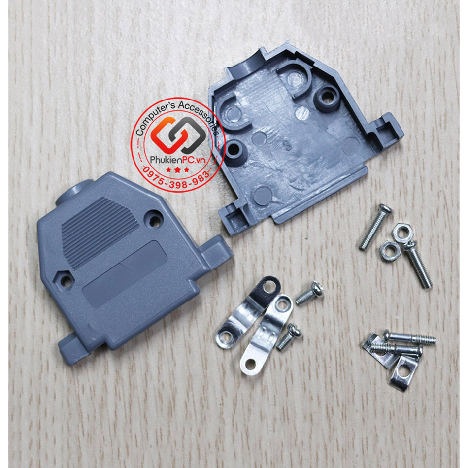 Đầu hàn COM DB25 Đực mạ vàng 2U vỏ ốp NHỰA Hàn cáp COM LPT DB25 máy công nghiệp, Y tế Cáp riser DB25, DB50 DB37 DB15 DB9