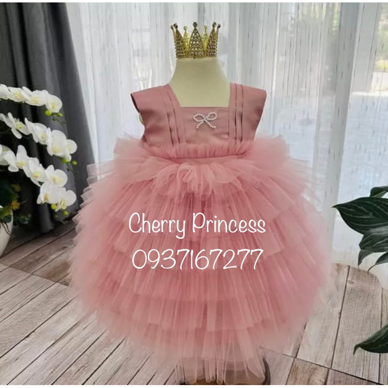 𝑳𝑨𝑫𝒀 𝑫𝑹𝑬𝑺𝑺 -👗Đầm Váy công chúa bé gái thiết kế cao cấp 7 tầng sang chảnh 1-10