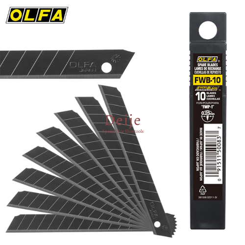 Hộp lưỡi dao siêu mảnh OLFA FWB-10 (10 lưỡi 12.5mm) cho dao OLFA FWP-1 Nhật Bản