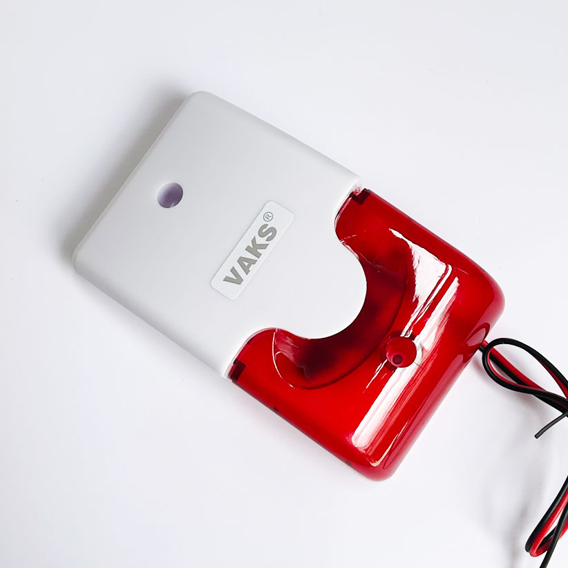 Còi Hú Đèn Chớp Báo Động 103 có 2 dòng điện áp riêng biệt 220V AC hoặc 12V DC