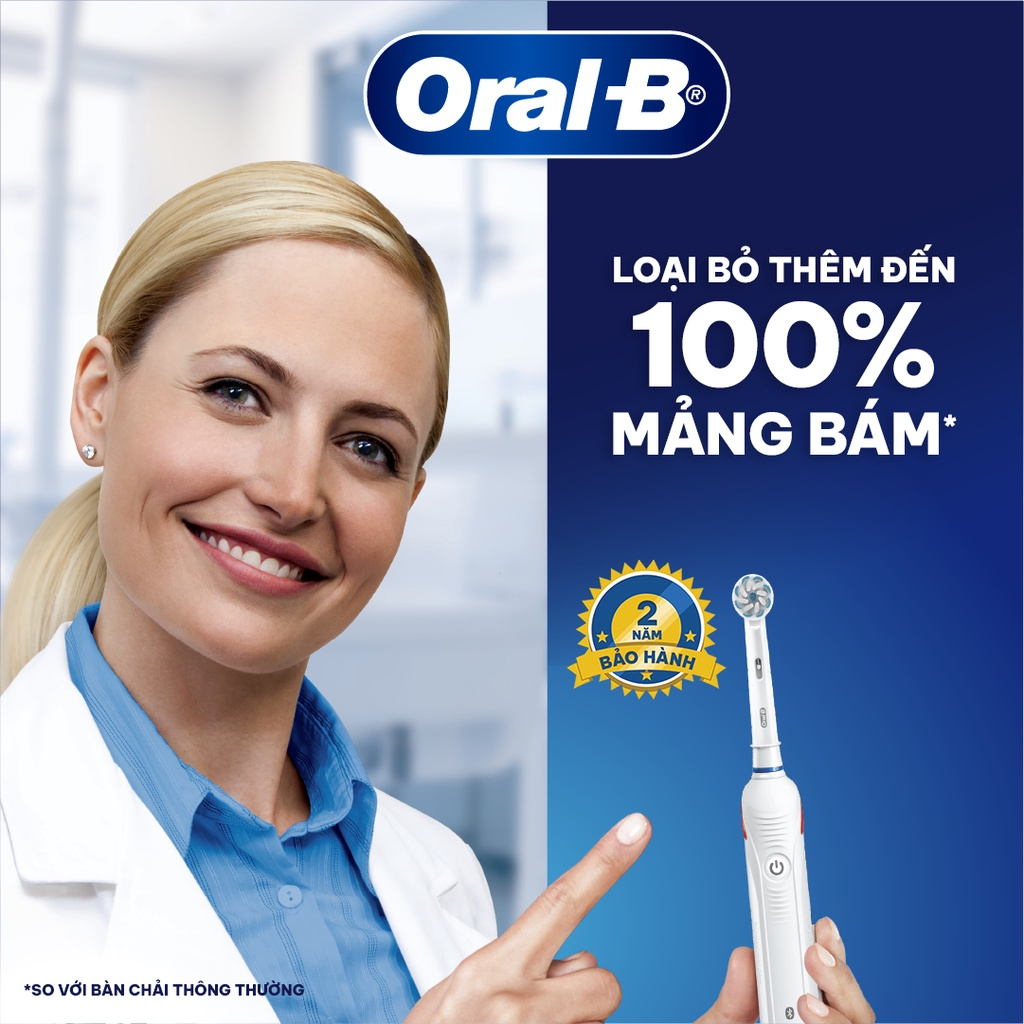 Bàn chải đánh răng điện Braun Oral-B D12.513- Hàng chính hãng bảo hành 24 tháng