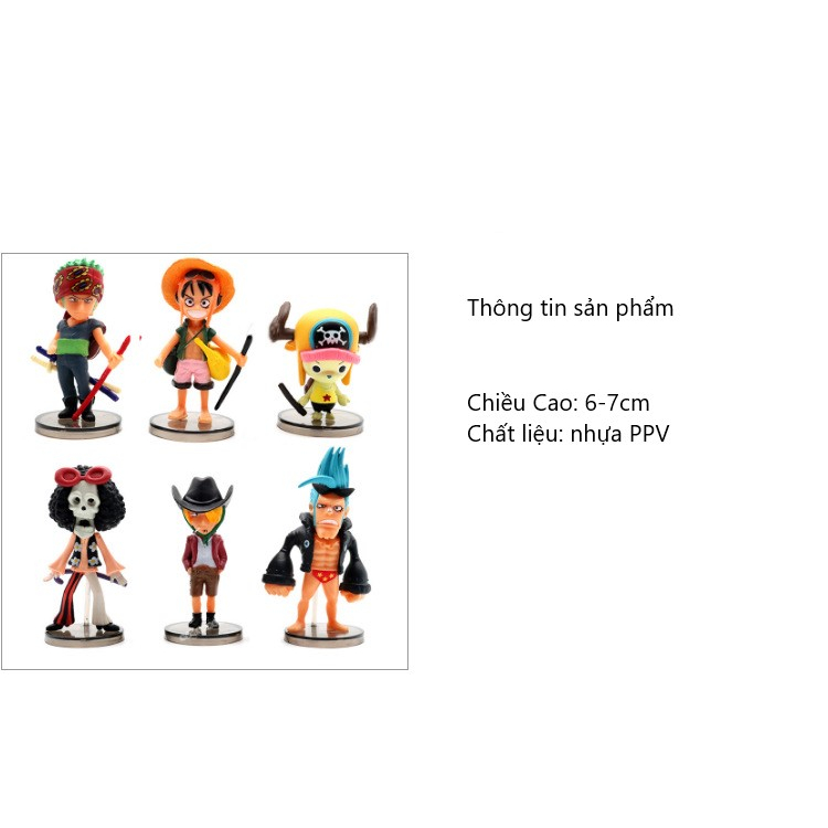 Mô hình Nhân vật One pieces 6-7 cm