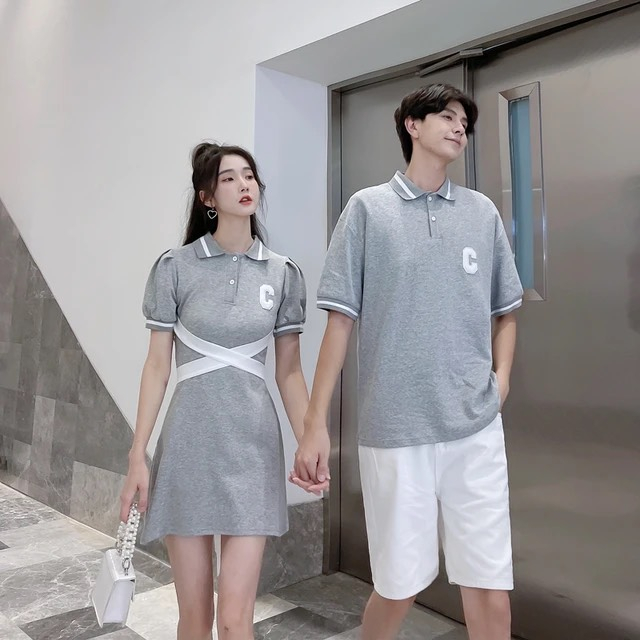 Đồ đôi nam nữ mới nhất - free ship -  set đồ cặp nam nữ, đồ đôi polo đôi với người yêu 1k freeship 0đ | BigBuy360 - bigbuy360.vn