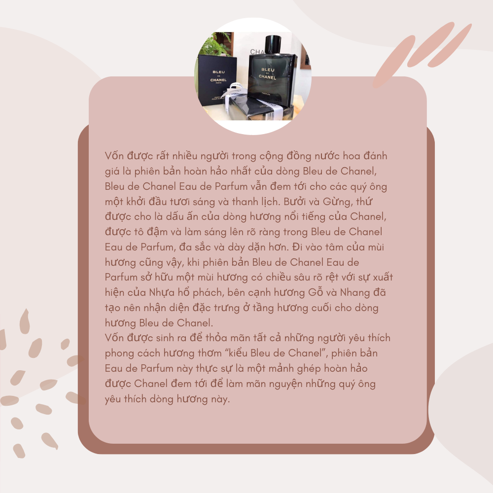 Nước hoa nam bleu.de.chanel chiết 10ml cao cấp mạnh mẽ, lôi cuốn- Phoenix Authentic