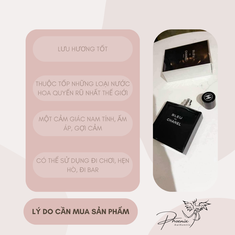 Nước hoa nam bleu.de.chanel chiết 10ml cao cấp mạnh mẽ, lôi cuốn- Phoenix Authentic