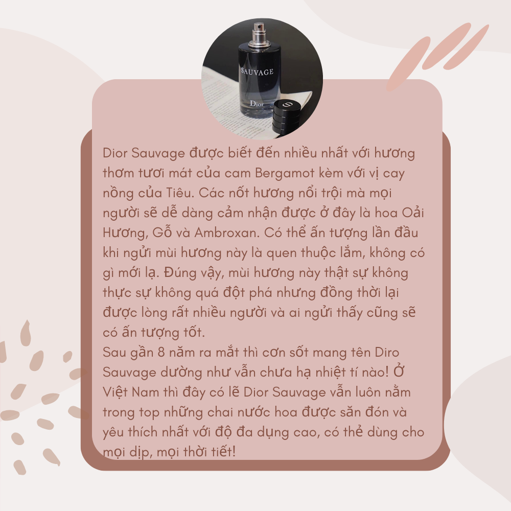 Nước hoa nam Dior sauvage EDP 10ml lịch lãm, cuốn hút- Phoenix Authentic