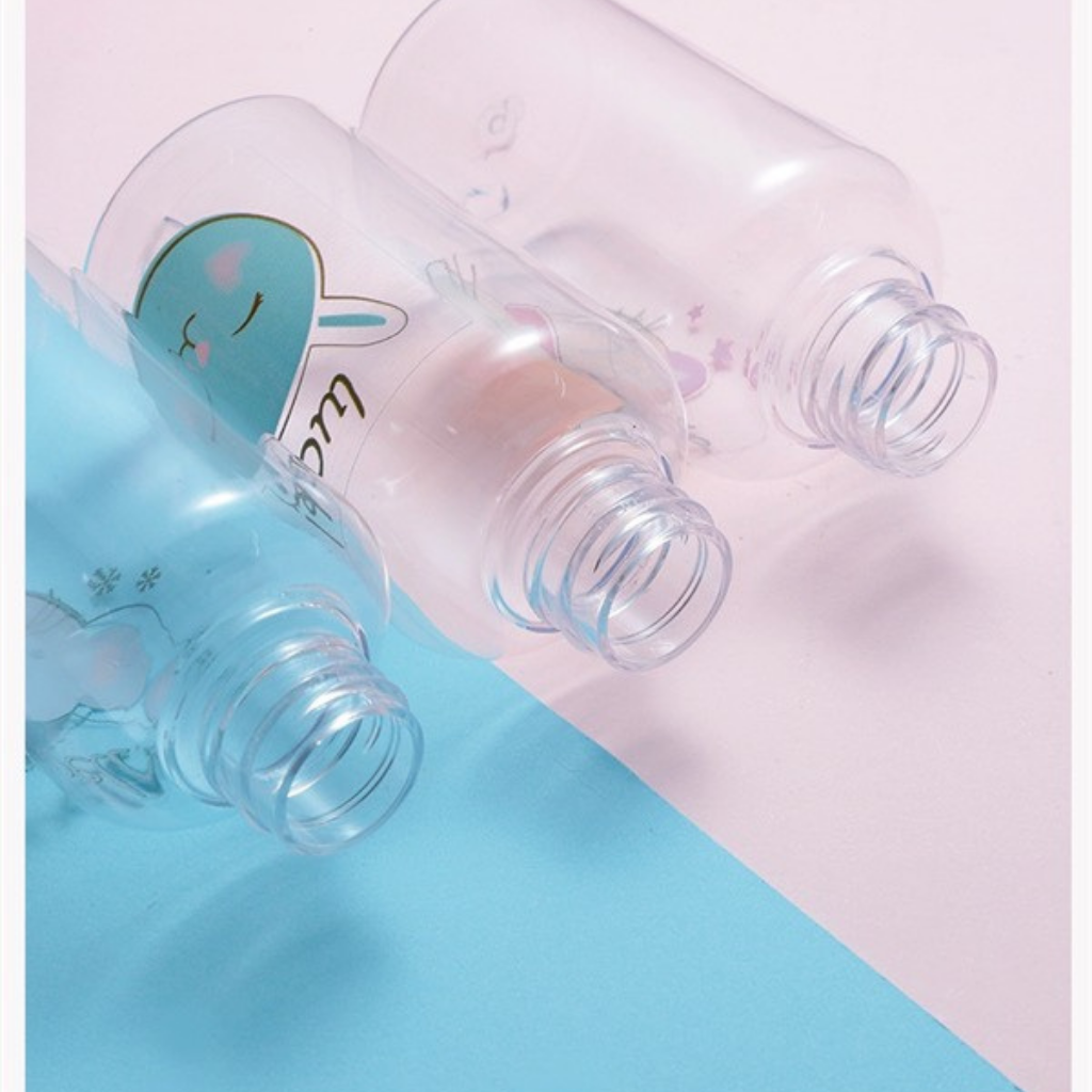 Set 5 Lọ Chiết Mỹ Phẩm Du Lịch LMLTOP, Bộ 5 Lọ Chiết Mini Có Túi Zip Và Sticker Dễ Thương