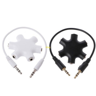 Rắc chia tai nghe 1 ra 5 cổng 3.5mm