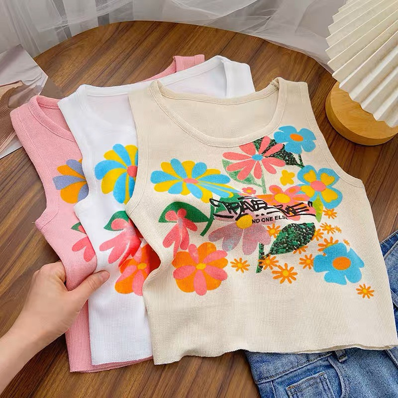 Áo 3 lỗ croptop nữ in hình họa tiếp cá tính mã 1923 SINSIN SHOP