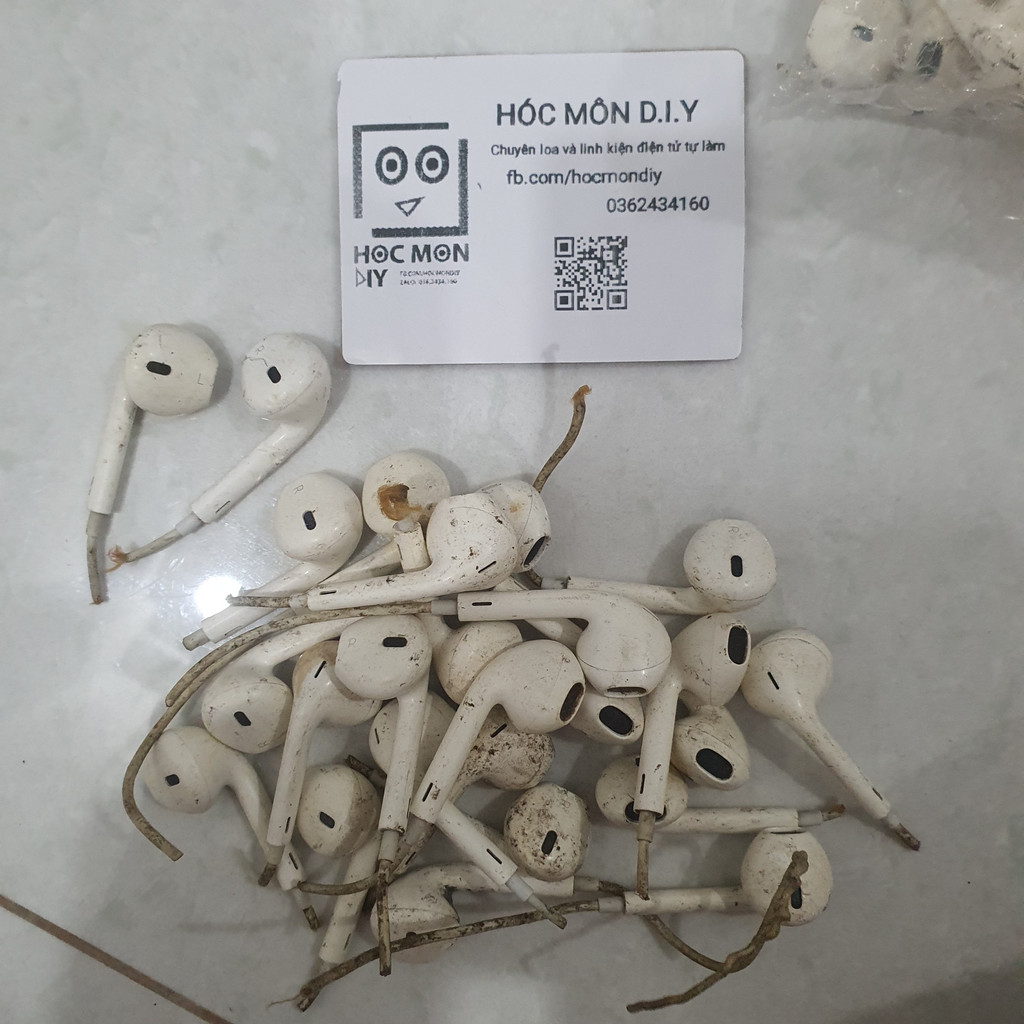 1 cặp củ tai Ai Phôn cắt dây, củ tai E Pót cắt dây dùng để chế tai nghe