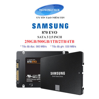 Ổ cứng SSD gắn trong  Samsung 870 Evo 2.5-Inch SATA III 2TB / 1TB/ 500GB -Chính hãng Samsung, Bảo hành 5 năm  1 ĐỔI 1