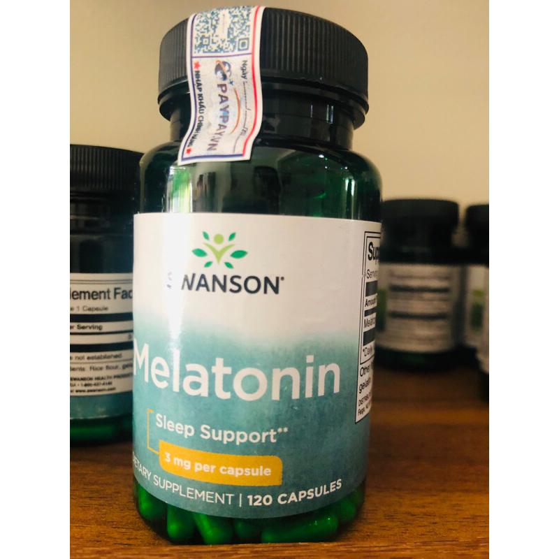 Viên uống hỗ trợ giấc ngủ giúp ngủ ngon Melatonin 3mg 120 Viên