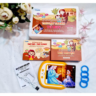 Máy Đọc Thẻ Kể Chuyện Cổ Tích Đồ Chơi Giáo Dục Thông Minh Cho Bé - Máy Đọc Truyện Flashcard Cho Bé 112 Thẻ