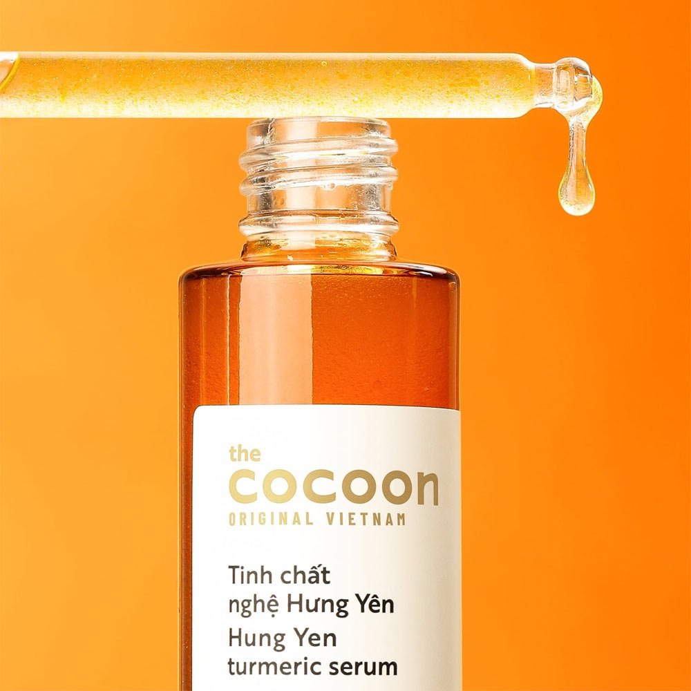 5 Loại Tinh chất Cocoon sáng da, mờ thâm, giảm mụn, dưỡng ẩm, từ nghệ & bí đao & hoa hồng 30ml / 70ml - vegan Cosmetic