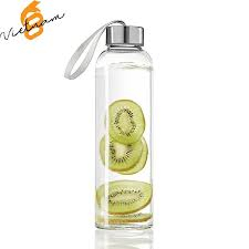 Chai thủy tinh dây xách dung tích 500ml đựng nước detox, nước ép, trà hoa quả
