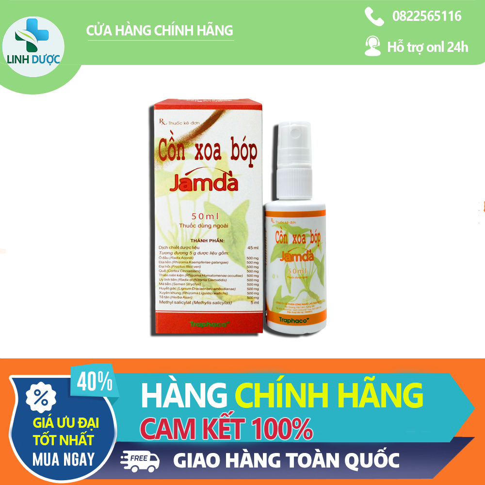 Côn xoa bóp JAMDA lọ 50ml