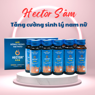 Hộp Nước Đông Trùng Hạ Thảo Hector Sâm đóng chai|| Hỗ trợ sinh lý Nam nữ| Tăng cường nội tiết tố