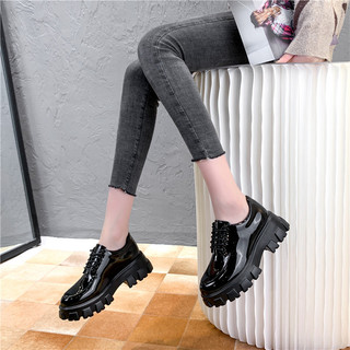 Giày Oxford Nữ Da Mềm, Bốt Nữ Hot Trend Cổ Thấp