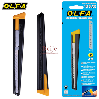 Dao cắt thân kim loại OLFA 180 Black (2B) lưỡi 9mm