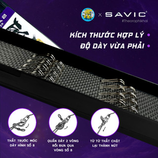 Thẻo Buộc Sẵn Câu Đài Chuyên Rô PHI KHẢI Savic 55cm( vòng cao su) - Vũ Môn Fishing