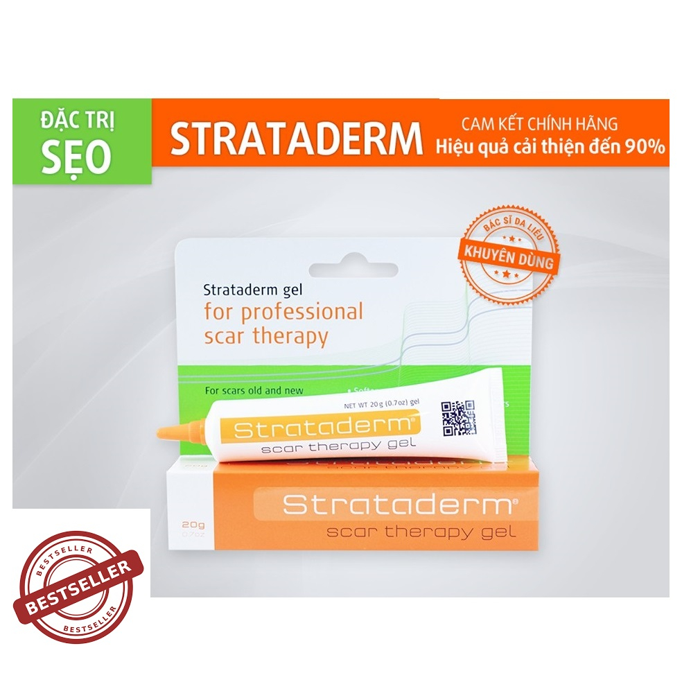 Kem Xóa Sẹo Thâm - Sẹo Lồi - Sẹo Lõm - Sẹo Phẫu Thuật Strataderm Scar Therapy Gel 10g - Nhập Khẩu Chính Hãng Thụy Sỹ