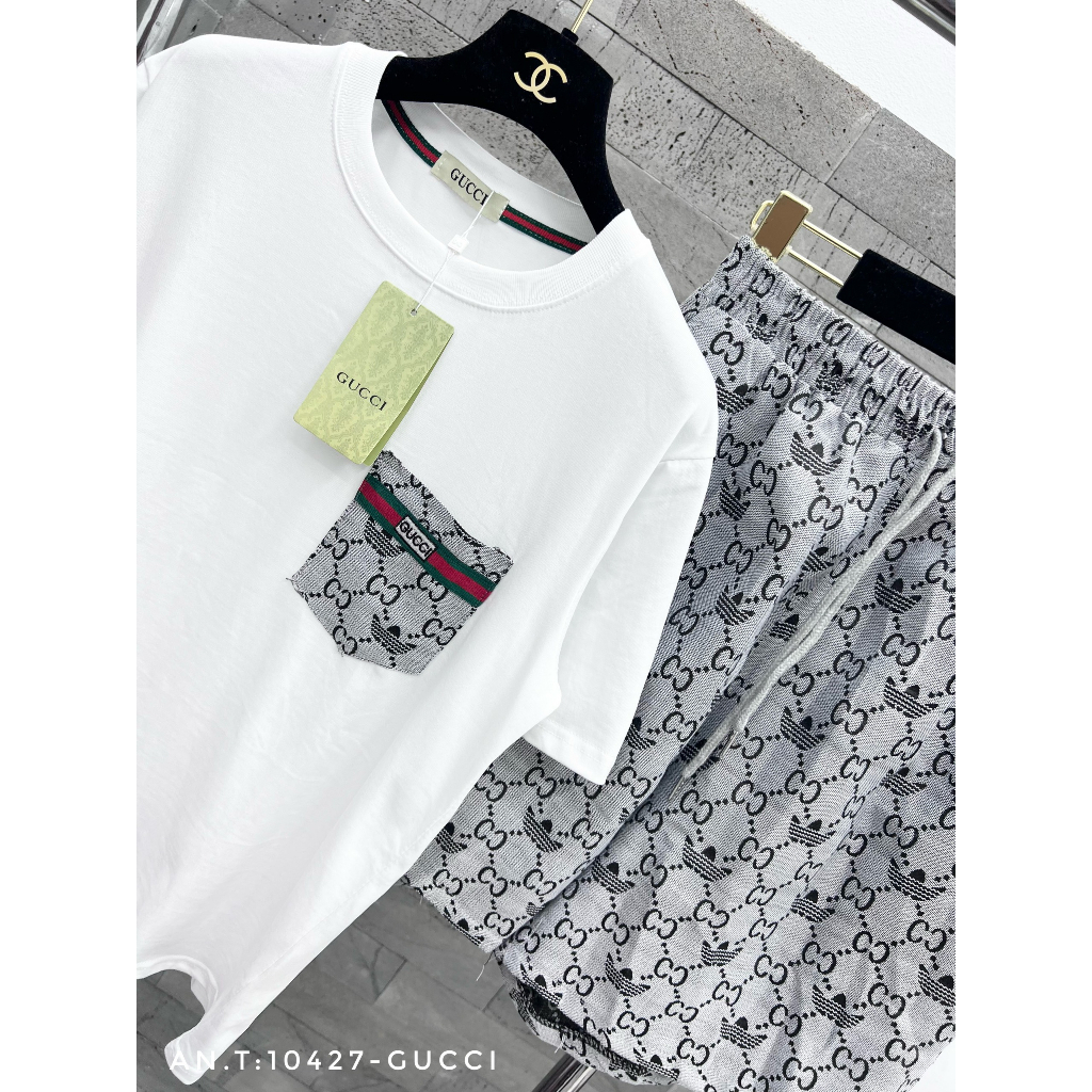 Bộ thể thao nam mặc hè BH33 chất cotton cá sấu logo thêu phong cách trẻ trung, hiện đại, nam tính | BigBuy360 - bigbuy360.vn