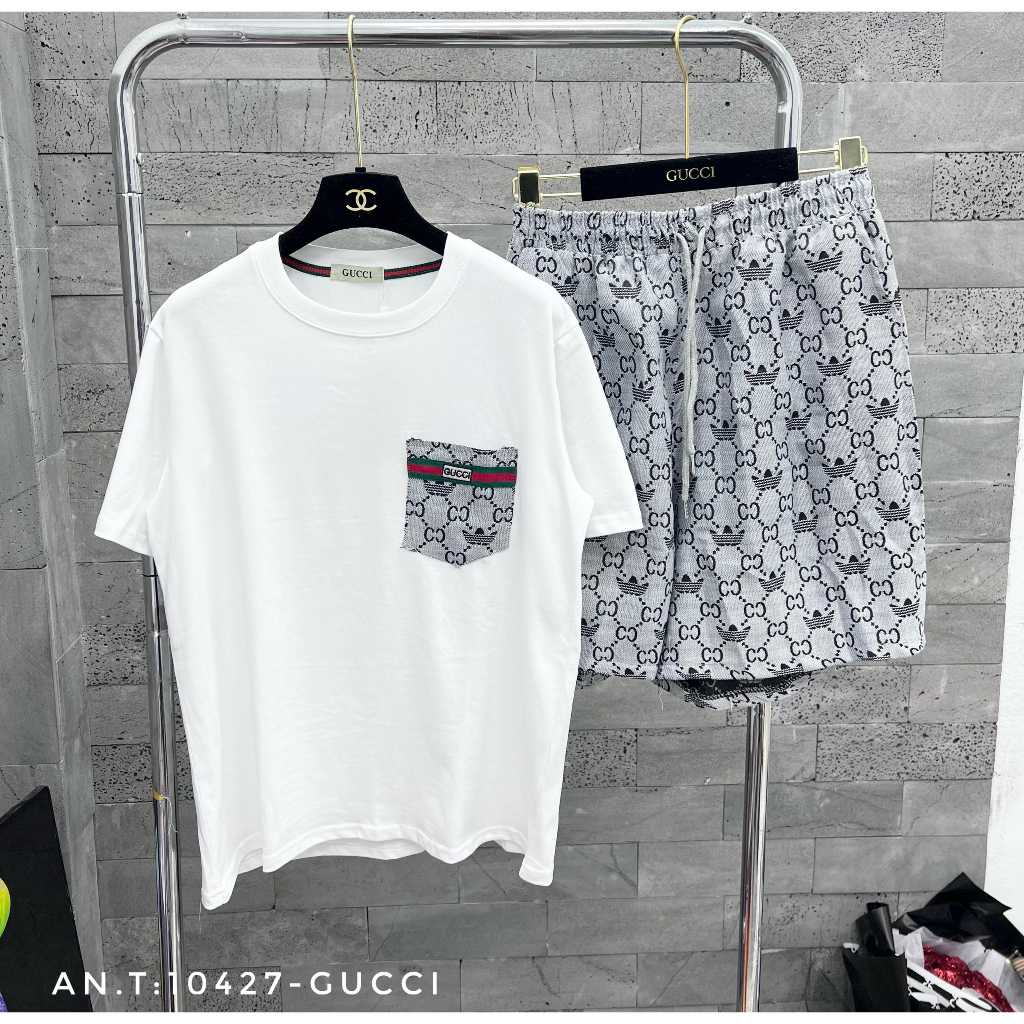 Bộ thể thao nam mặc hè BH33 chất cotton cá sấu logo thêu phong cách trẻ trung, hiện đại, nam tính | BigBuy360 - bigbuy360.vn