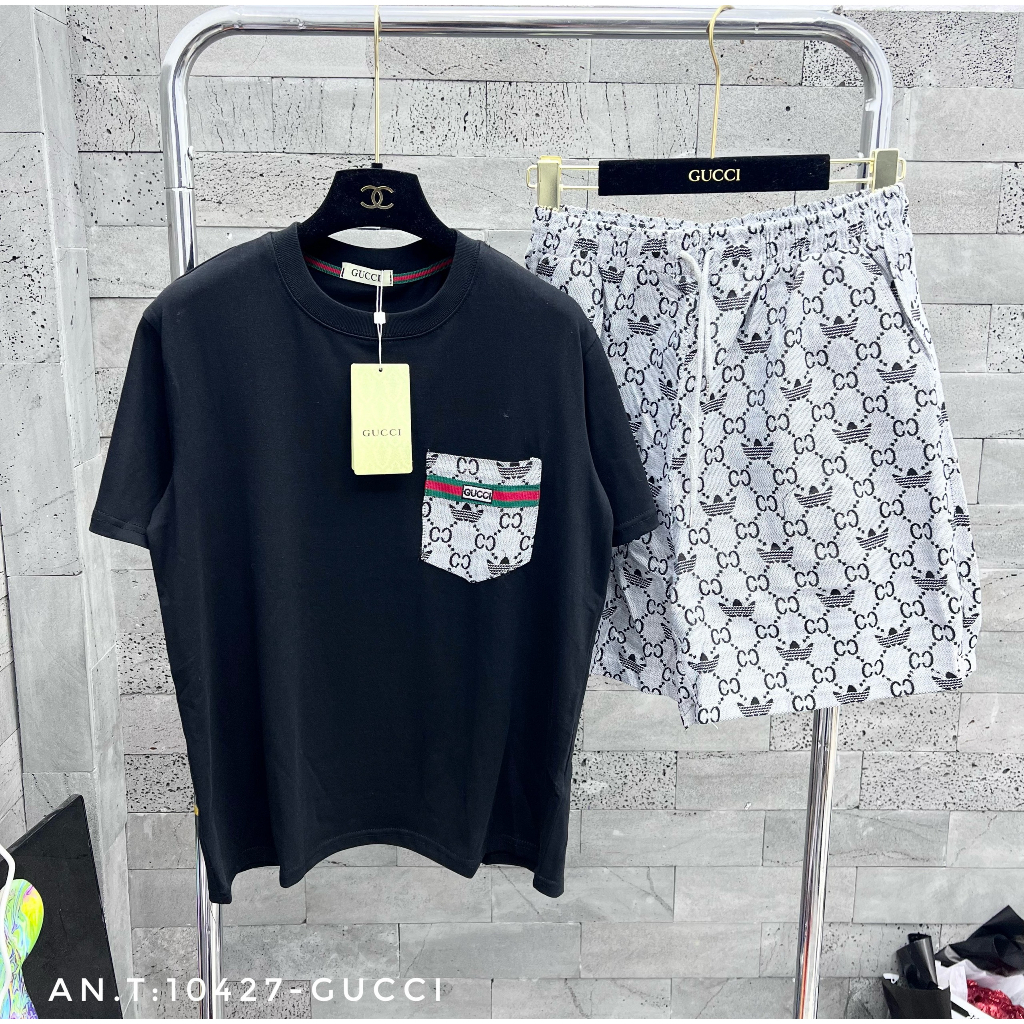 Bộ thể thao nam mặc hè BH33 chất cotton cá sấu logo thêu phong cách trẻ trung, hiện đại, nam tính | BigBuy360 - bigbuy360.vn