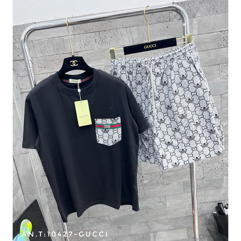 Bộ thể thao nam mặc hè BH33 chất cotton cá sấu logo thêu phong cách trẻ trung, hiện đại, nam tính | BigBuy360 - bigbuy360.vn