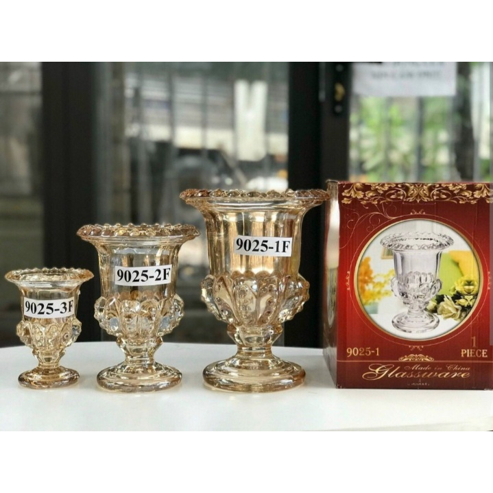 LY CẮM PHẬT THỦ THUỶ TINH - LỌ ĐỂ PHẬT THỦ cực dày đẹp