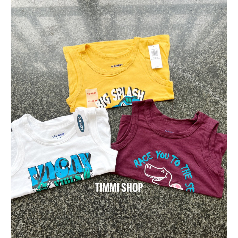 Áo Ba Lỗ Bé Trai Cotton Mềm Mại Hãng Oldnavy Dư Xịn Áo Sát Nách Cho Bé Trai 1 Đến 5 Tuổi