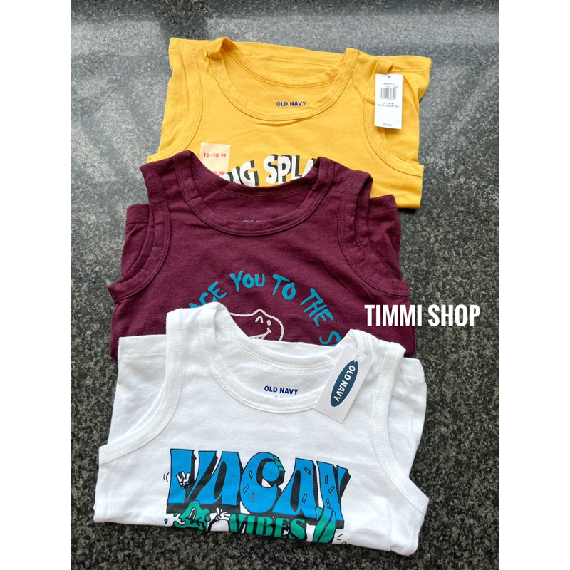 Áo Ba Lỗ Bé Trai Cotton Mềm Mại Hãng Oldnavy Dư Xịn Áo Sát Nách Cho Bé Trai 1 Đến 5 Tuổi