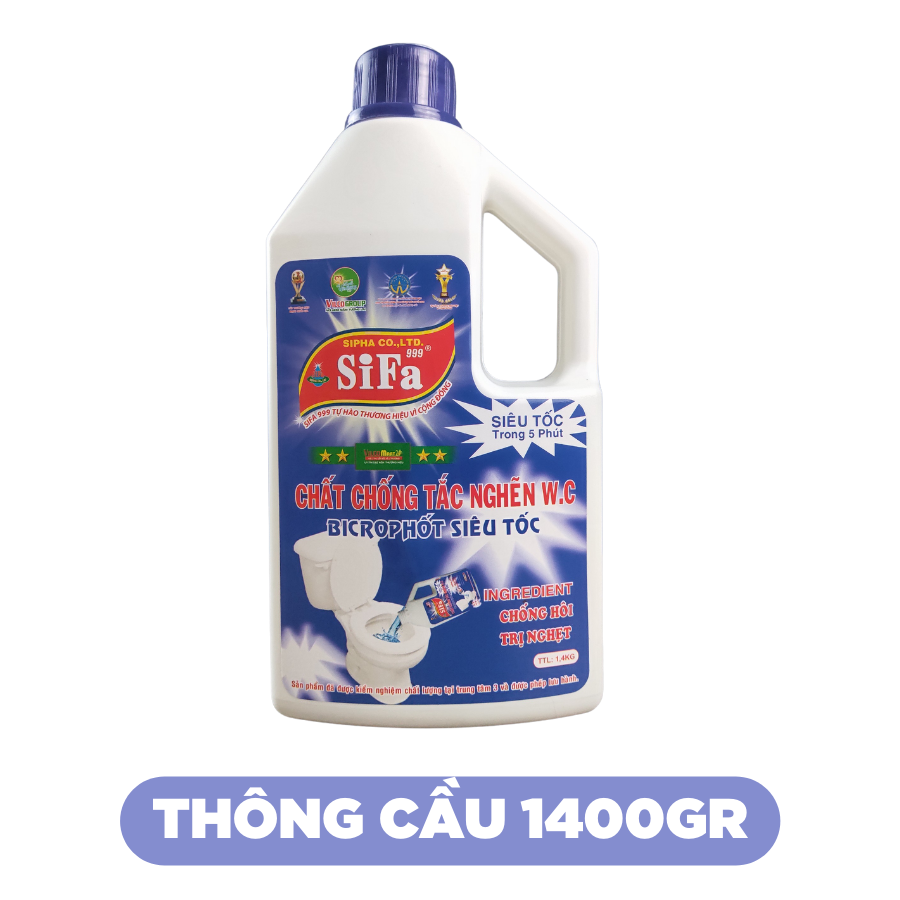 Chất dung dịch thông tắc cầu và cống sifa, phân loại 700G 800G 1400G 1600G - HUY TUONG