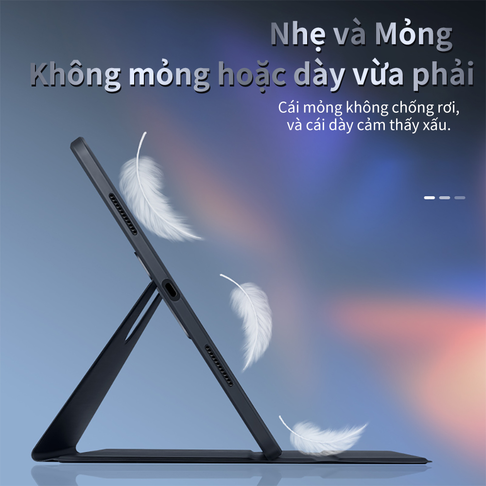 Bao da ipad GOOJODOQ ốp lưng cho Air 4/5 Pro 11 10th 9th 8th 7th Gen với Giá đỡ bút chì Xoay 360 độ