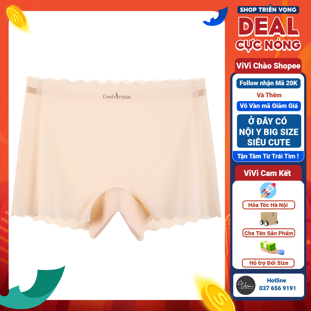 Quần váy big size nữ - Quần lót big size mặc trong váy - Quần lót nữ bigsize Su Lạnh Siêu mát Size tới 115KG - Mã N12