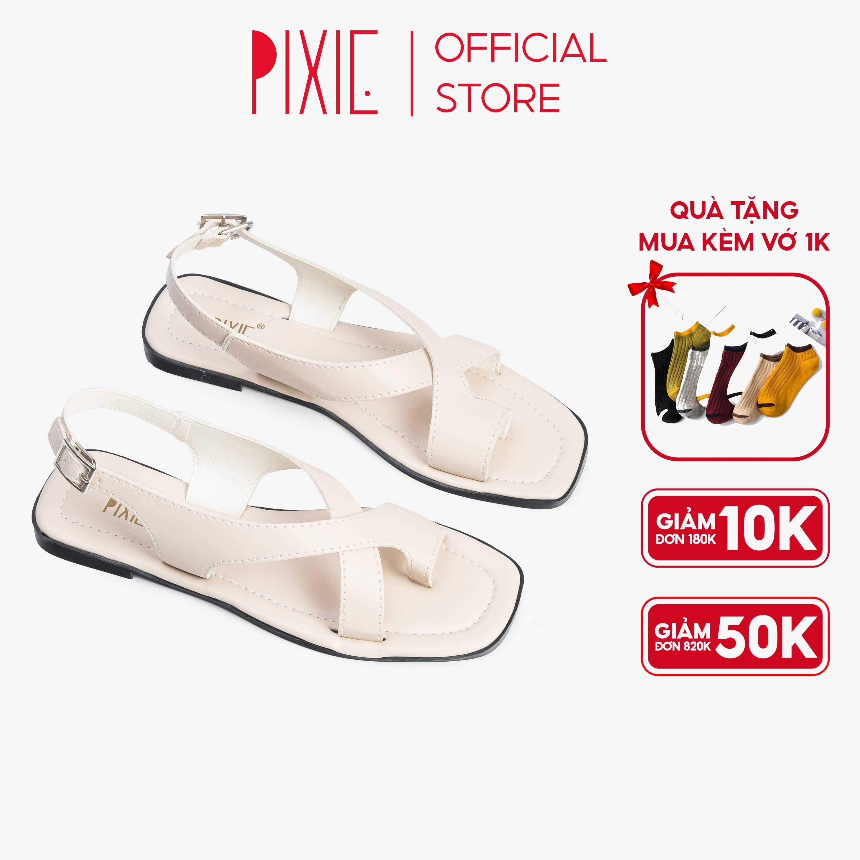 Giày Sandal Bệt Xỏ Ngón E114 Pixie