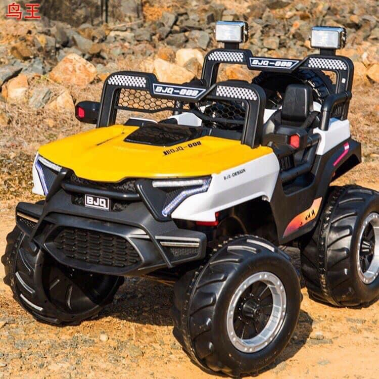 Ô TÔ ĐIỆN BJQ 008 - 4 ĐỘNG CƠ BÌNH 12V TẢI TRỌNG 80KG