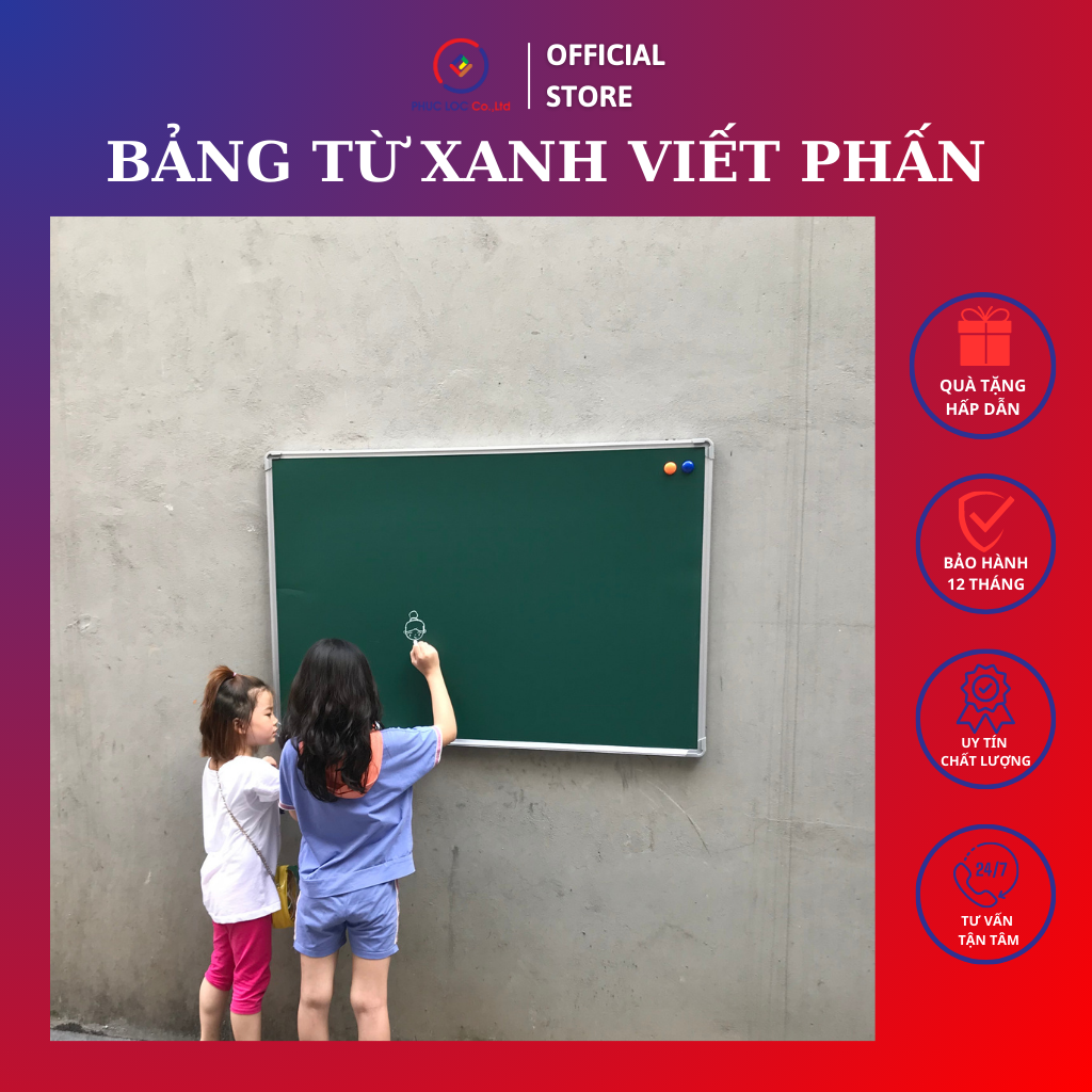 Bảng từ xanh viết phấn