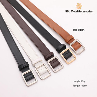 Thắt lưng nam nữ Ulzzang chữ nhật thời trang mới dùng cho quần áo, váy BH-0105 102cm (1 dây)