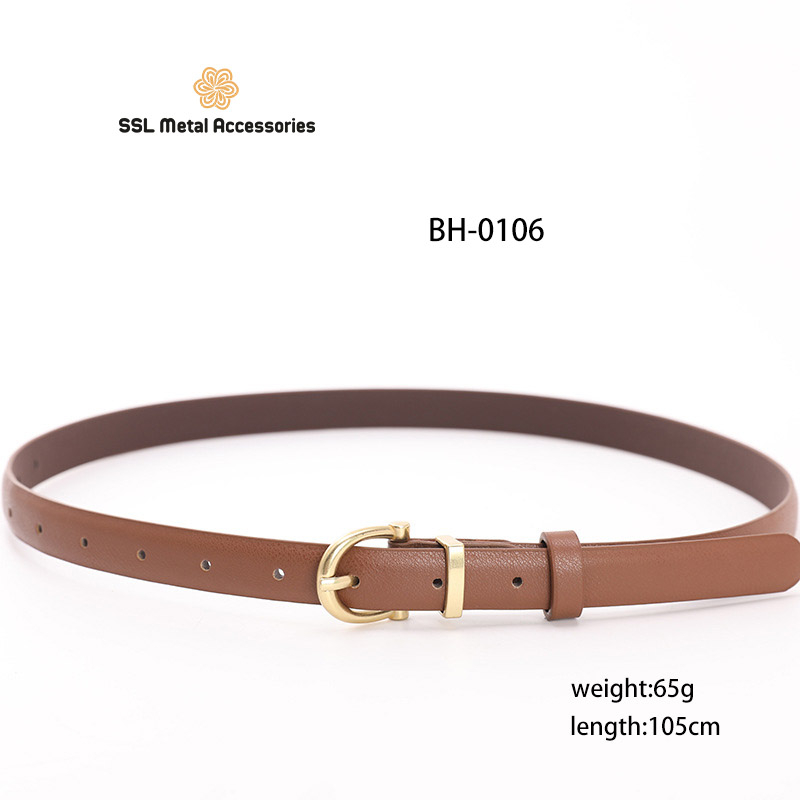 Thắt Lưng Nữ Bản Nhỏ Thời Trang Mới Kiểu Hàn Quốc Mặt Chữ C Cho Quần Jeans, Váy, Đầm Bh - 0106 105Cm