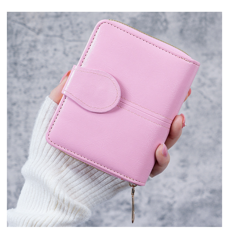 Ví Nữ Cầm Tay Phong Cách Retro Có Khóa Bấm Chắc Chắn VNF832