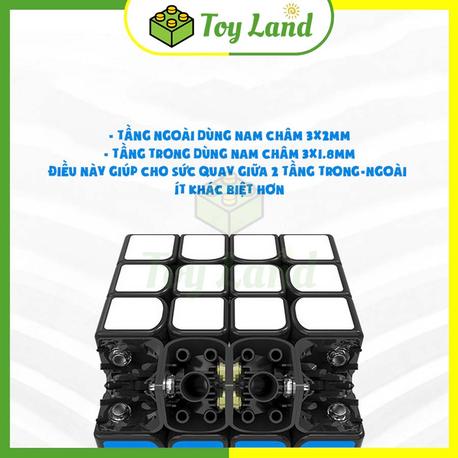 Rubik 4x4 Gan460 M Stickerless Rubic Gan 460 M 4 Tầng 4x4x4 Không Viền Đồ Chơi Lắp Ráp Xếp Hình