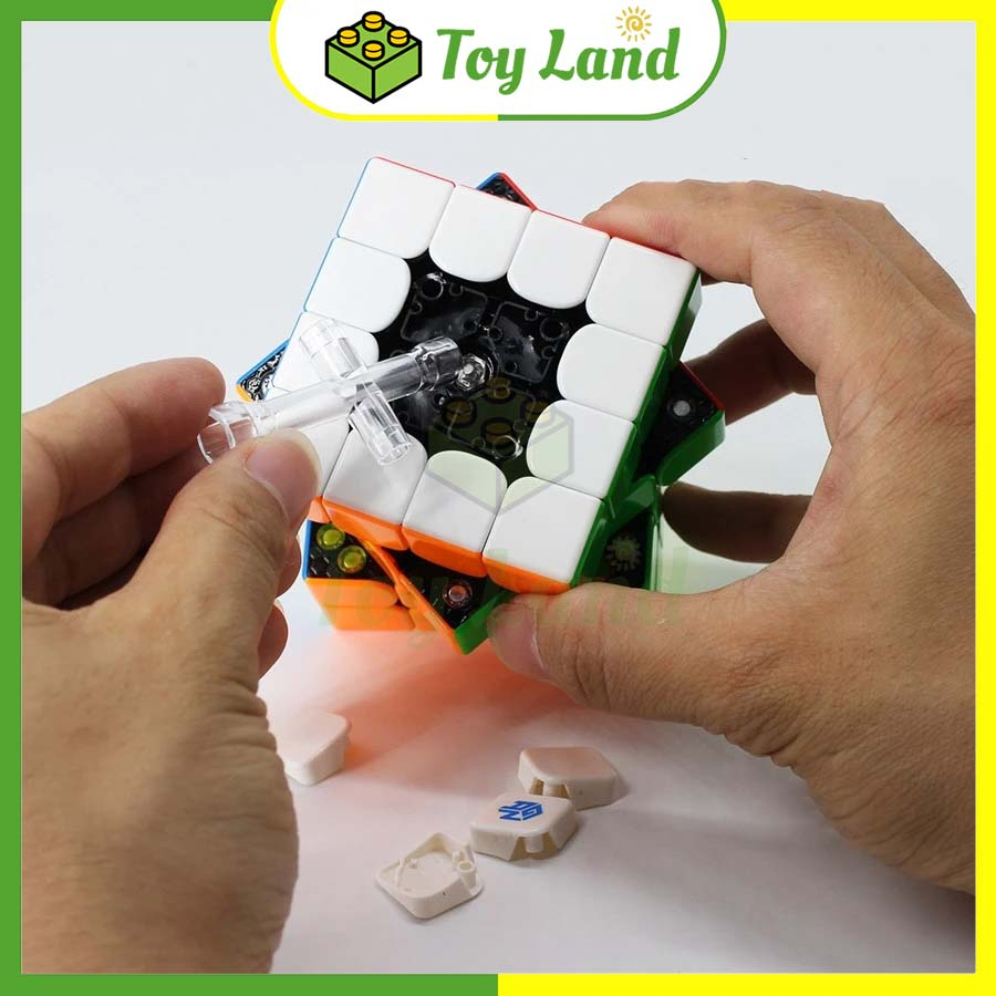 Rubik 4x4 Gan460 M Stickerless Rubic Gan 460 M 4 Tầng 4x4x4 Không Viền Đồ Chơi Lắp Ráp Xếp Hình
