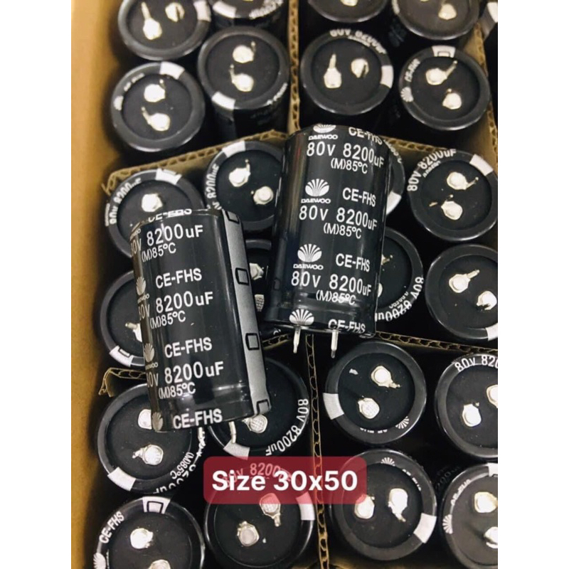 tụ 8200uf/80V chính hãng Daewoo